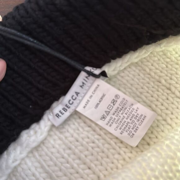 NWT Rebecca Minkoff Colorblock Rib Poncho - Picture 7 of 8